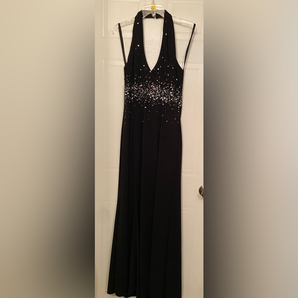 Size 12 black sequin gown